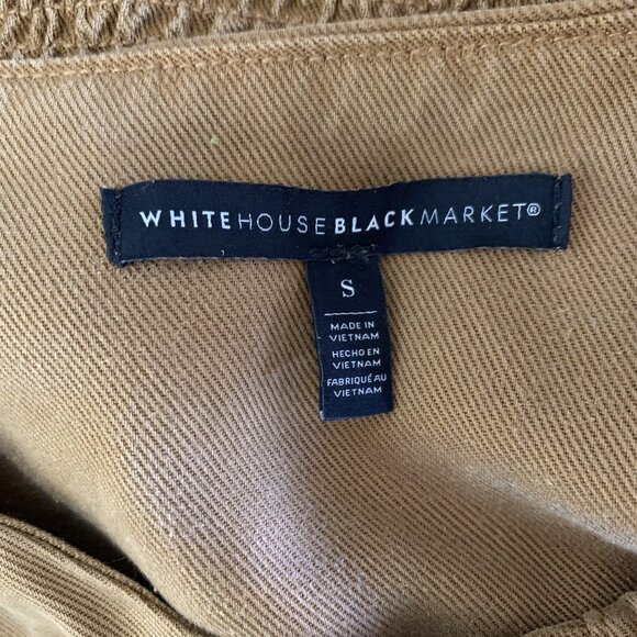 White House Black Market Jacket Small Brown Zip Up Fitted Casual - Picture 5 of 6